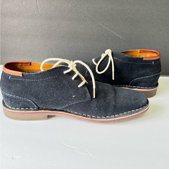 Kenneth Cole Suede Navy Chukka Boots Men’s 7.5 Navy - Picture 4 of 9